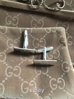 Gucci Silver Cufflinks Made In Italy