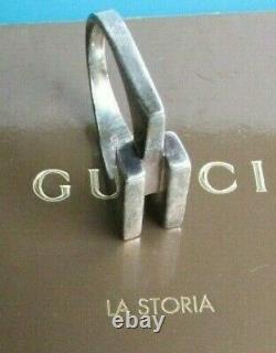 Gucci Sterling Silver 925 Men's Ring Size 11 Made In Italy