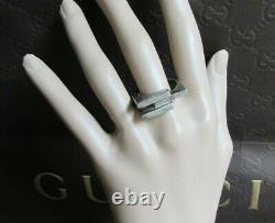 Gucci Sterling Silver 925 Men's Ring Size 11 Made In Italy