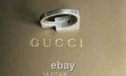 Gucci Sterling Silver 925 Men's Ring Size 11 Made In Italy