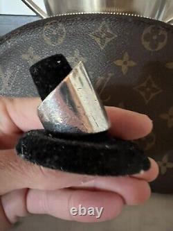 Gucci Sterling Silver Aged Finish Ring Made In Italy Size 7 BARGAIN