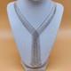 HAN Made in ITALY Sterling Silver 925 Multi Strands Necklace 22g Excellent
