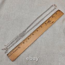 HAN Made in ITALY Sterling Silver 925 Multi Strands Necklace 22g Excellent
