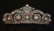 HAND-MADE ANTIQUE ROSE CUT DIAMOND 12.10ct SILVER PEARL ENGAGEMENT TIARA CROWN