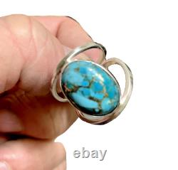 HANDMADE ONE OF A KIND Unisex 925 Sterling Silver Turquoise Ring made 10/16/2023