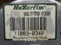 HAZORFIM Judaica 925 STERLING SILVER Hanukkah MENORAH Made in Italy HEAVY ORNATE