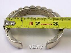 HUGE Sterling Silver Bracelet ORVILLE TSINNIE 230 GRAMS Custom Made XXL Chunky