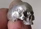 Half jaw skull ring silver ring amazing detail 925 sterling hallmarked UK made