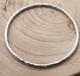 Hammered bangle solid Sterling silver hallmarked 14.8g 3mm width. English made