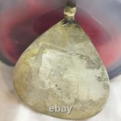 Hand Made 925 Sterling Silver Necklace Pendant With Blue Malachite Stone
