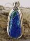 Hand Made Azurite/Malachite Sterling Silver Pendant Arizona 22420