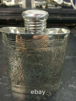 Hand Made Flask Silver Hammered Sterling Silver (145 g)
