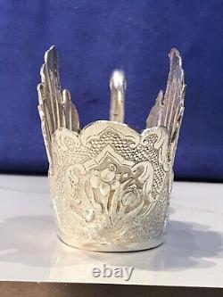 Hand Made Hand Engraved Swan, 84 SOLID Sterling Silver 245.6 grams