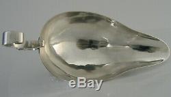 Hand Made Modernist Solid Sterling Silver Sauce Boat London 2000 Arts & Crafts