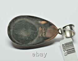 Hand Made Sterling Silver. 925 and Pear Shape Cabachon Mother of Pearl Pendant