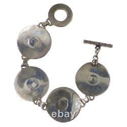 Hand Made Sterling Silver Artisans Spiral Bracelet 1-1/8 Wide x 7-1/2 Long