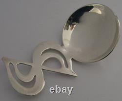 Hand Made Sterling Silver Arts & Crafts Caddy Spoon V Ashworth N Yorkshire 1989