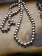 Hand Made Sterling Silver Beaded Necklace Signed 30 Long 82.3 Grams