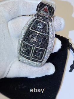 Hand Made Sterling Silver Custom Benz Key Pendant