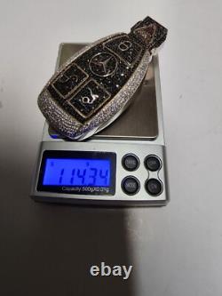 Hand Made Sterling Silver Custom Benz Key Pendant
