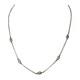 Hand Made Sterling Silver Freshwater Grey Pearl Bead Necklace