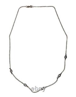 Hand Made Sterling Silver Freshwater Grey Pearl Bead Necklace