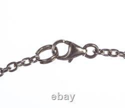 Hand Made Sterling Silver Labradorite and Quartz Crystal Bead Necklace