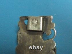 Hand Made Sterling Silver Mexico MOP Wide Bracelet 40.87 Grams Signed Robles