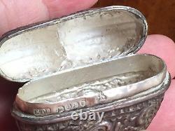 Hand Made Sterling Silver Victorian Snuff Box