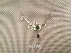 Hand Made Sterling Silver and Black Onyx Necklace