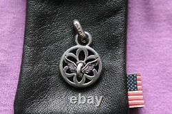 Hand Made in USA Sterling Silver Good Art HLYWD Roadway Flying Wheel Pendant
