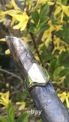 Hand Made unusual Sterling Silver Signet Ring