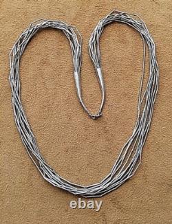 Hand made Sterling Silver. 925 26 Necklace 9 Strands