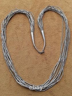 Hand made Sterling Silver. 925 26 Necklace 9 Strands