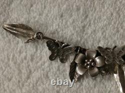 Hand made sterling silver bangle bracelet vintage