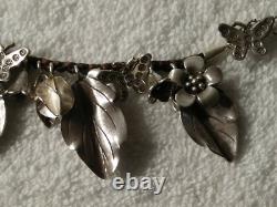 Hand made sterling silver bangle bracelet vintage