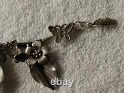 Hand made sterling silver bangle bracelet vintage