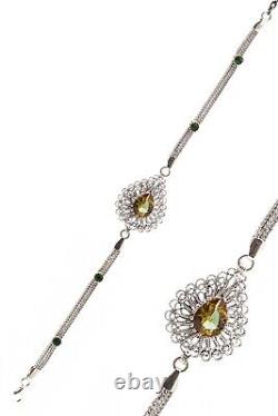 Handmade Filigree Bracelet Jewelry Made of Sterling Silver