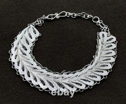 Handmade Filigree Bracelet Jewelry Made of Sterling Silver, Authentic Bracelet