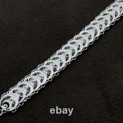 Handmade Filigree Bracelet Jewelry Made of Sterling Silver, Authentic Bracelet