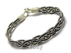 Handmade Kazaziye Bracelet Jewelry Made of 1000 Sterling Silver, Unisex Bracelet