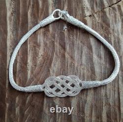 Handmade Kazaziye Bracelet Jewelry Made of Sterling Silver For Men