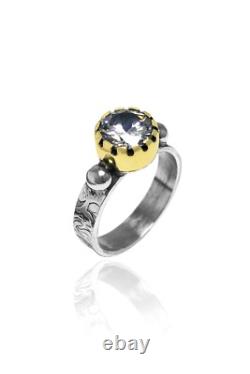 Handmade Triple Jewelry Set Made of Sterling Silver, Necklace, Earrings, Ring