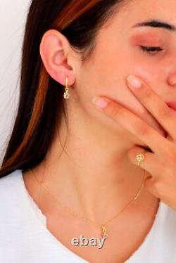 Handmade Triple Jewelry Set Made of Sterling Silver, Necklace, Earrings, Ring