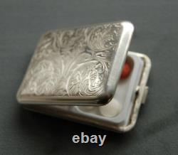 Hansaware Strassburg Sterling Silver Small Pocket Pill Case Made in Germany