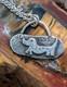 Happy Sausage Dog In The Sun Artisan Hand Made Sterling Silver Necklace. A5e