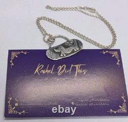 Happy Sausage Dog In The Sun Artisan Hand Made Sterling Silver Necklace. A5e