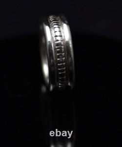 Heavy Unique Hand Made Exquisite Sterling Silver Ring Size 13.5