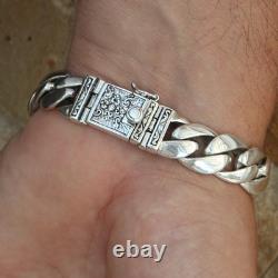 High-Quality Bracelet, Necklace for Men, made of Solid 925 Sterling Silver chain