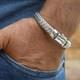 High-Quality Woven Bracelet, made of Solid 925 Sterling Silver